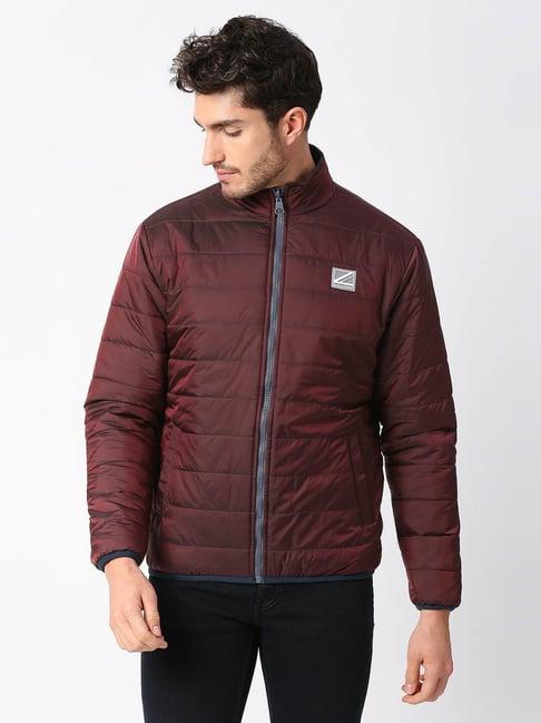 pepe jeans red slim fit reversible jacket