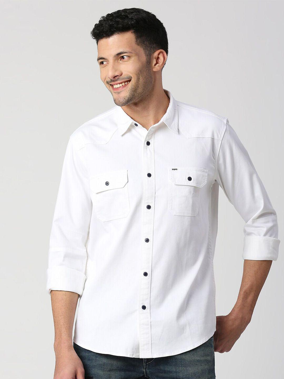pepe jeans relaxed cotton casual shirt