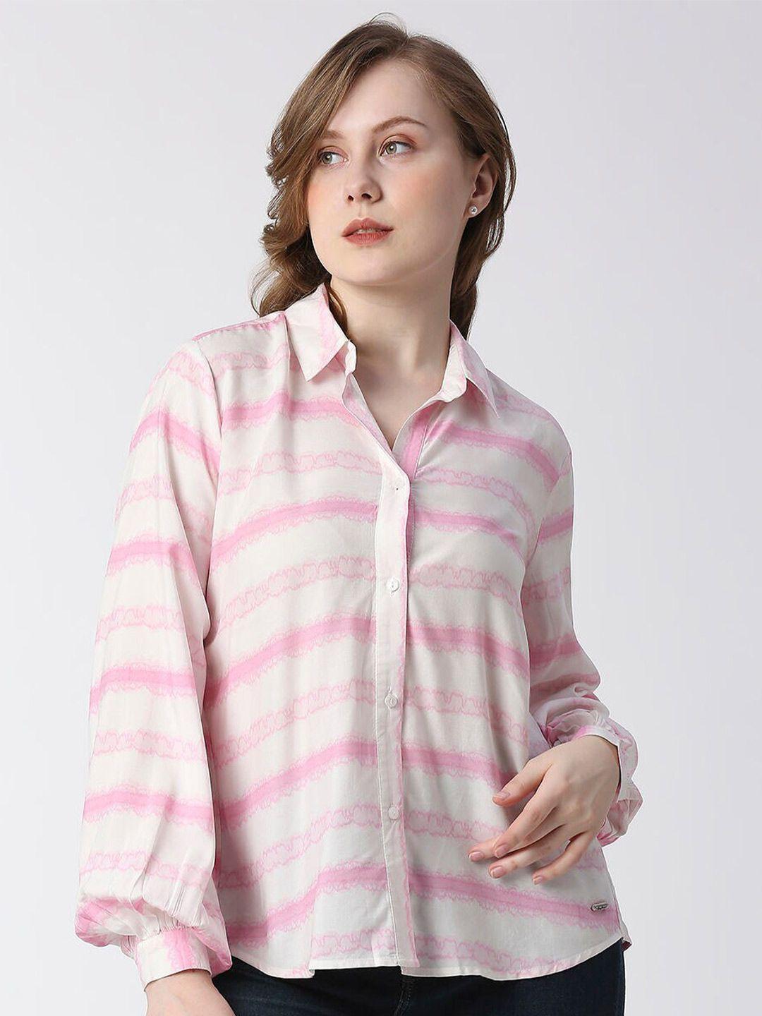 pepe jeans striped casual shirt