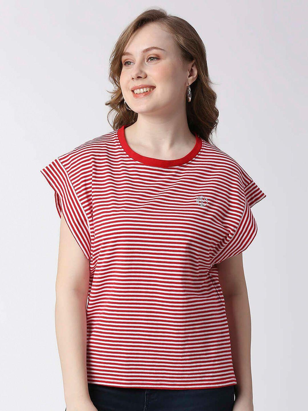 pepe jeans striped extended sleeves cotton t-shirt