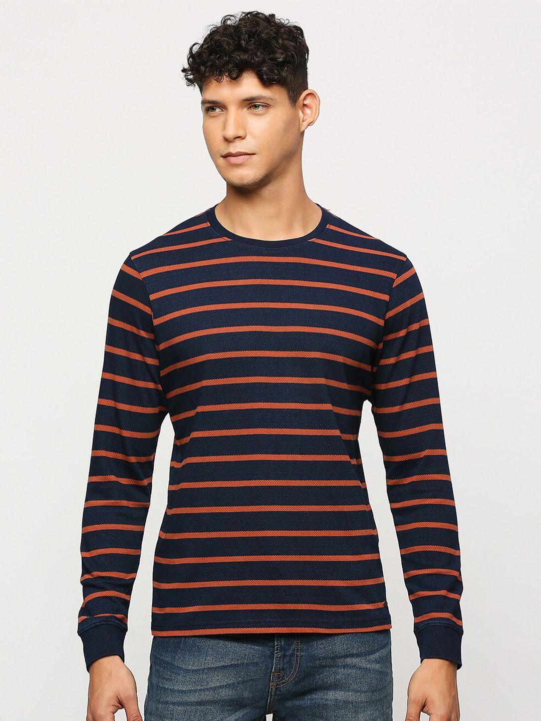 pepe jeans striped pure cotton slim fit t-shirt