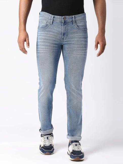 pepe jeans vapour blue lightly washed slim fit jeans