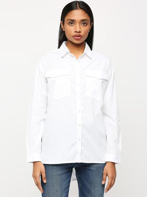 pepe jeans white cotton shirt