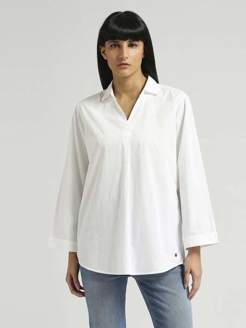 pepe jeans white cotton top