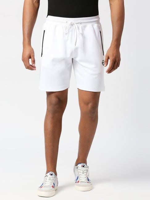 pepe jeans white regular fit shorts