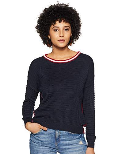 pepe jeans women's plain regular fit t-shirt (wonder ip_blue_small