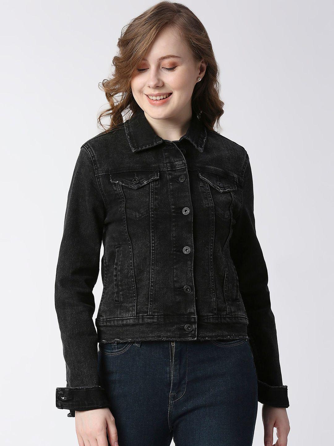 pepe jeans women washed denim jacket