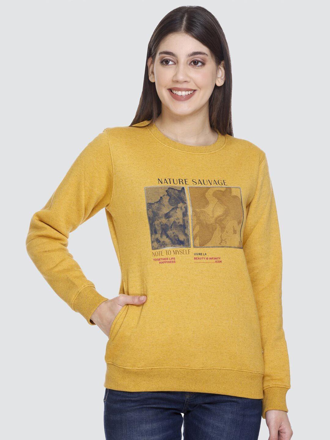 pepls graphic printed fleece sweatshirt