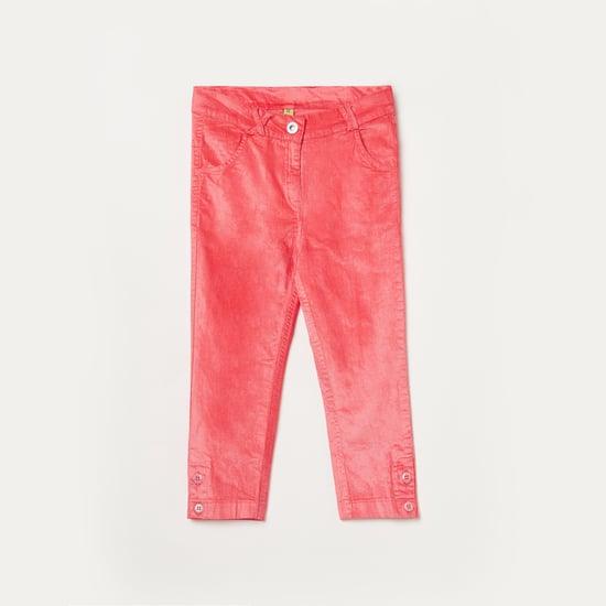 peppermint girls solid corduroy trousers