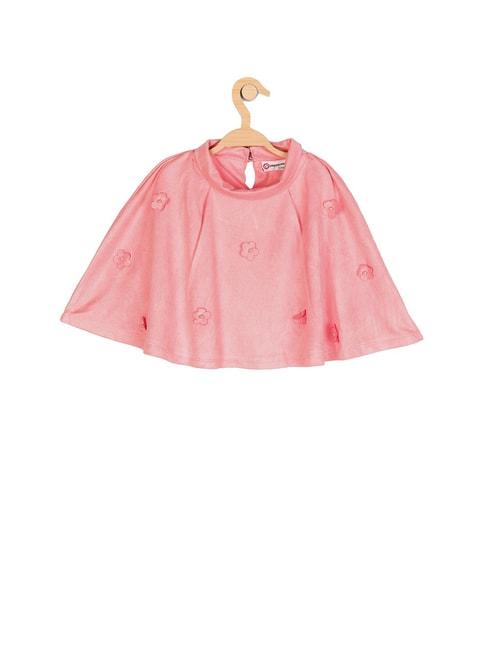 peppermint kids pink applique cape