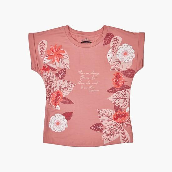 peppermint girls printed casual top