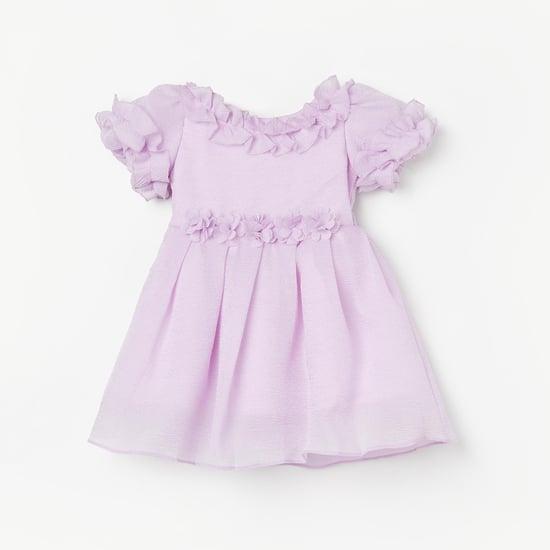 peppermint girls ruffled a-line dress