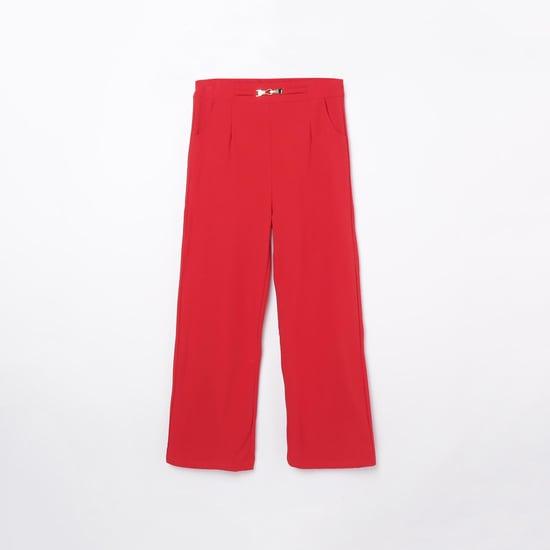 peppermint girls solid trousers