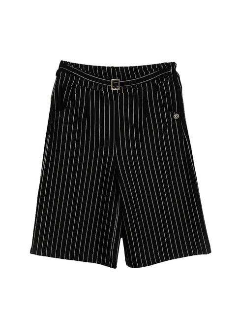 peppermint kids black striped culotte