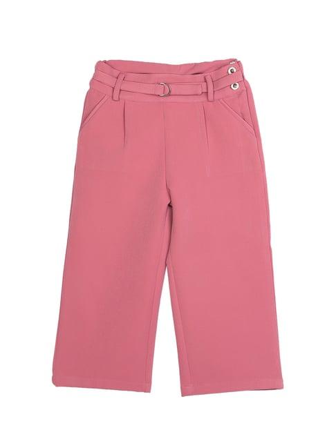 peppermint kids blush solid culotte