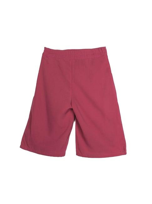 peppermint kids mauve solid culottes