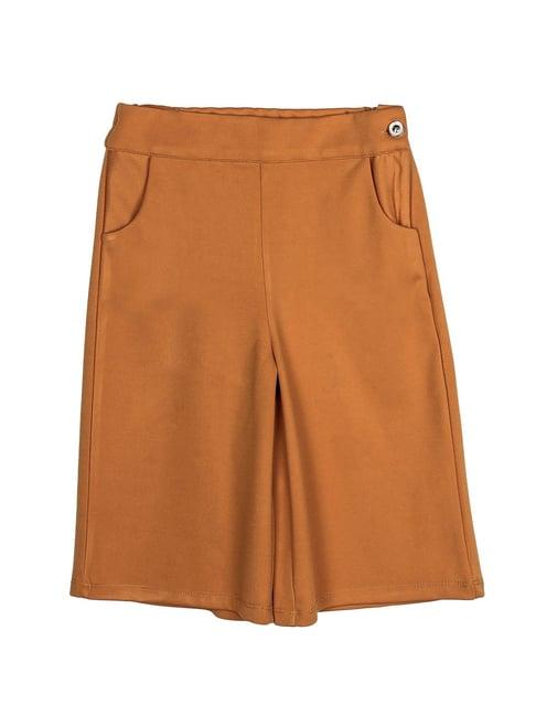 peppermint kids mustard solid culotte