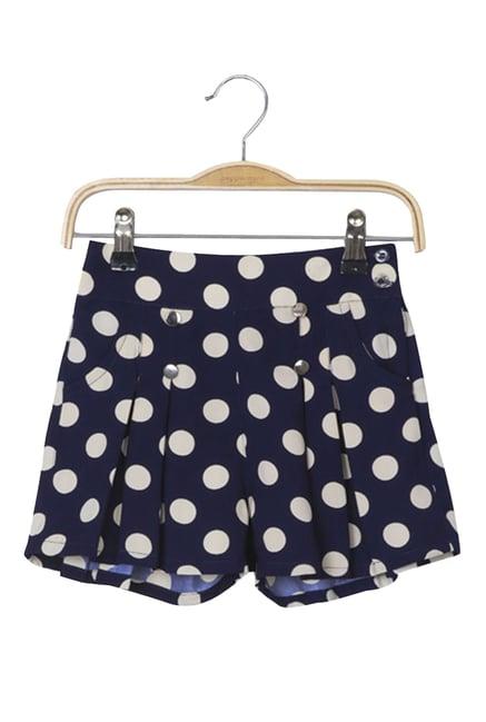 peppermint kids navy printed shorts