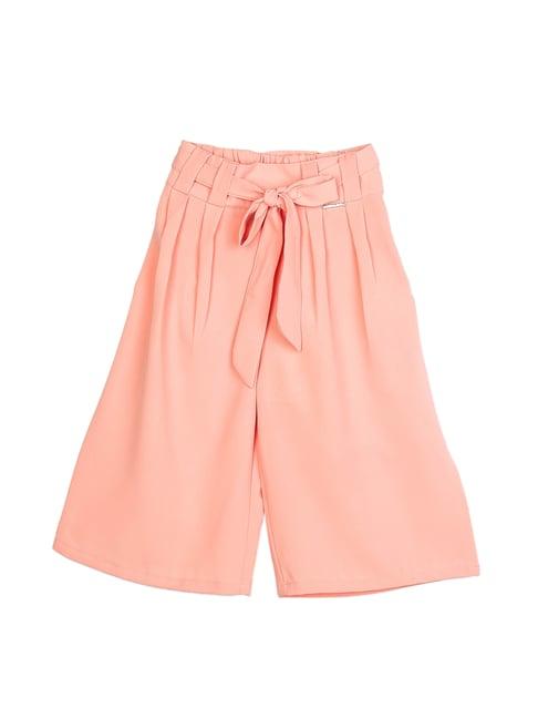 peppermint kids peach solid culotte