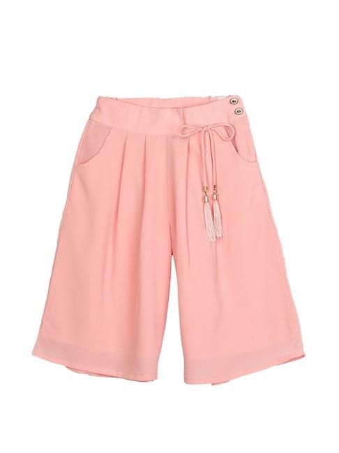 peppermint kids peach solid culotte