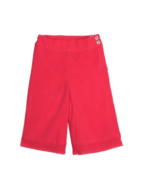 peppermint kids red solid culotte