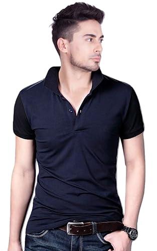 peppyzone men's regular fit polo t-shirt (navy blue, 3xl)