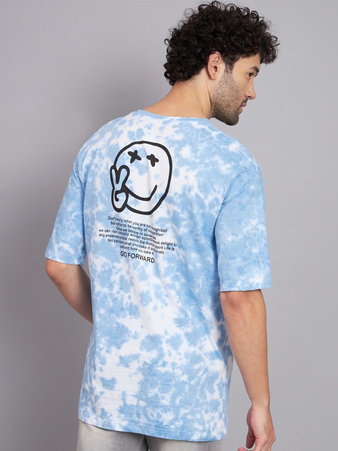 peppyzone tie & dye oversized cotton t-shirt