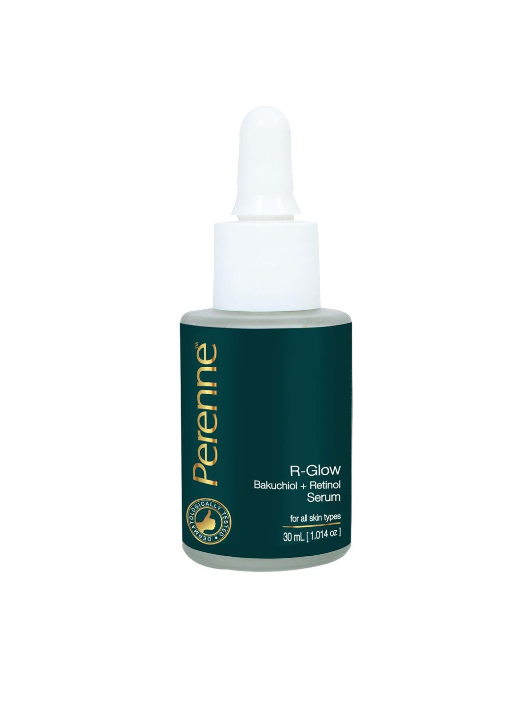 perenne r-glow bakuchiol & retinol face serum for all skin types - 30 ml