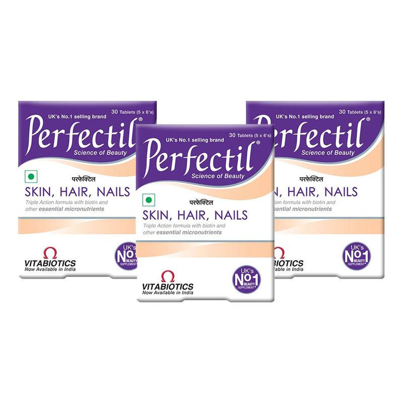 perfectil uk's no.1 beauty supplement (pack of 3)