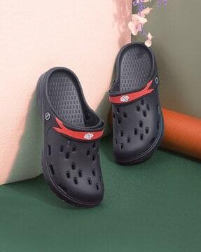 perforated clogs with slingback