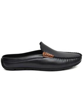 perforated slip-on shoes