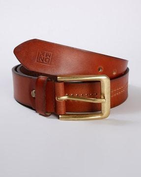 perforated belt with buckle