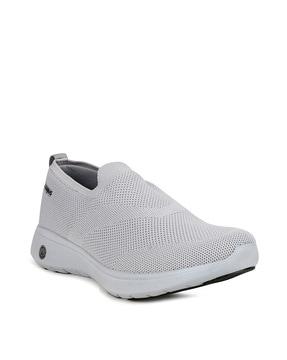 perforated slip-on sports shoes