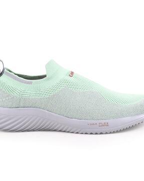 perforated slip-on sports shoes