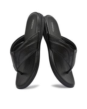 perforated thong-strap flip-flops
