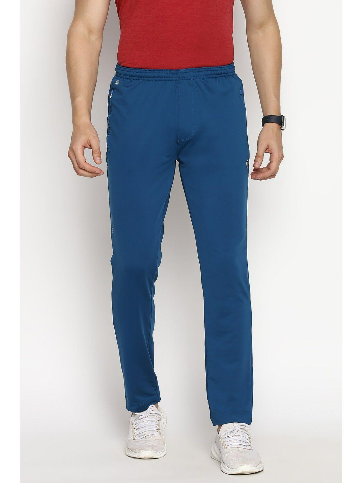performance men swift dry & 4 way stretch trackpants - coral depth