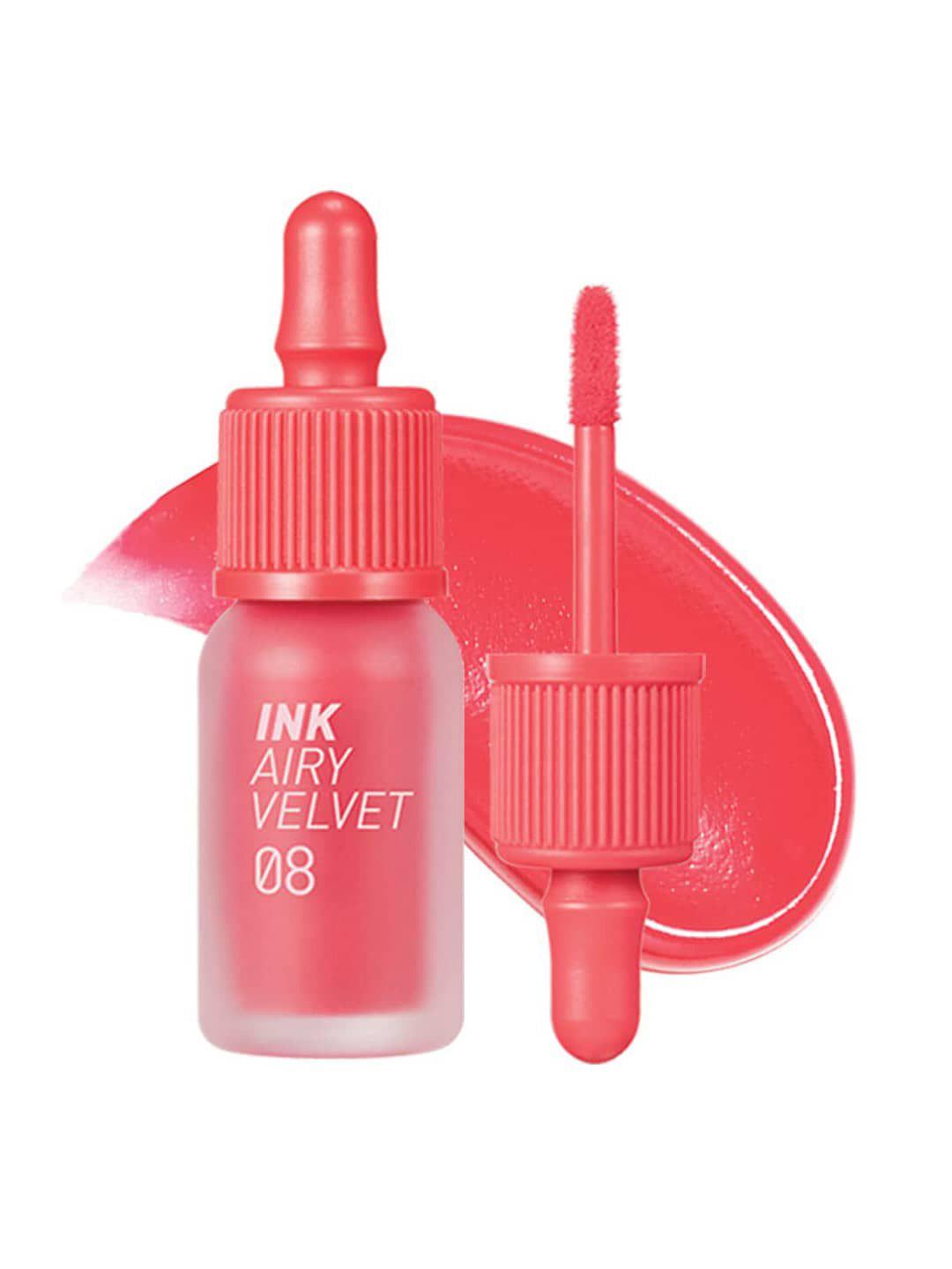 peripera ink airy velvet long-lasting liquid lipstick - pretty orange pink 08