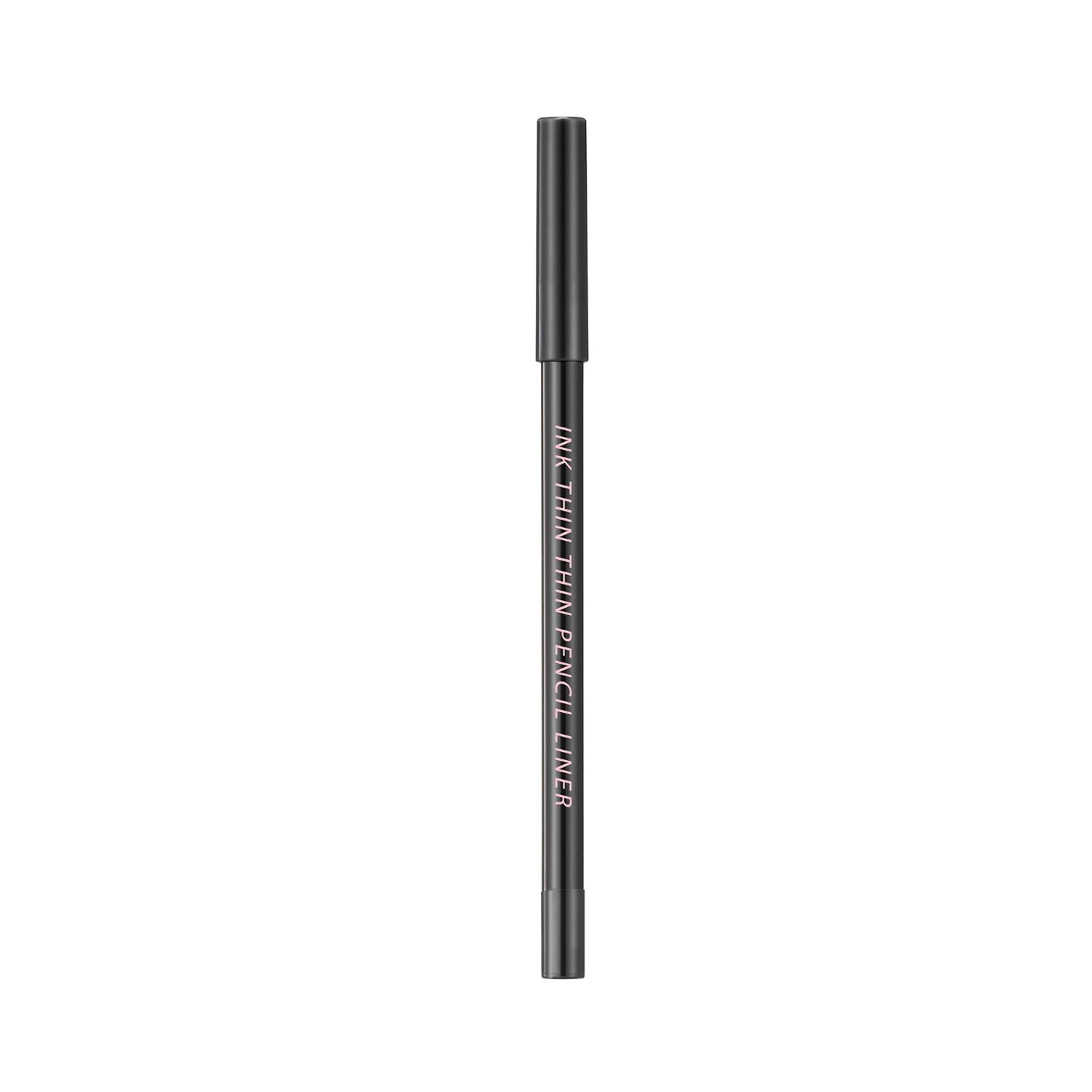 peripera ink thin thin pencil eyeliner - 04 roasting black (0.13g)