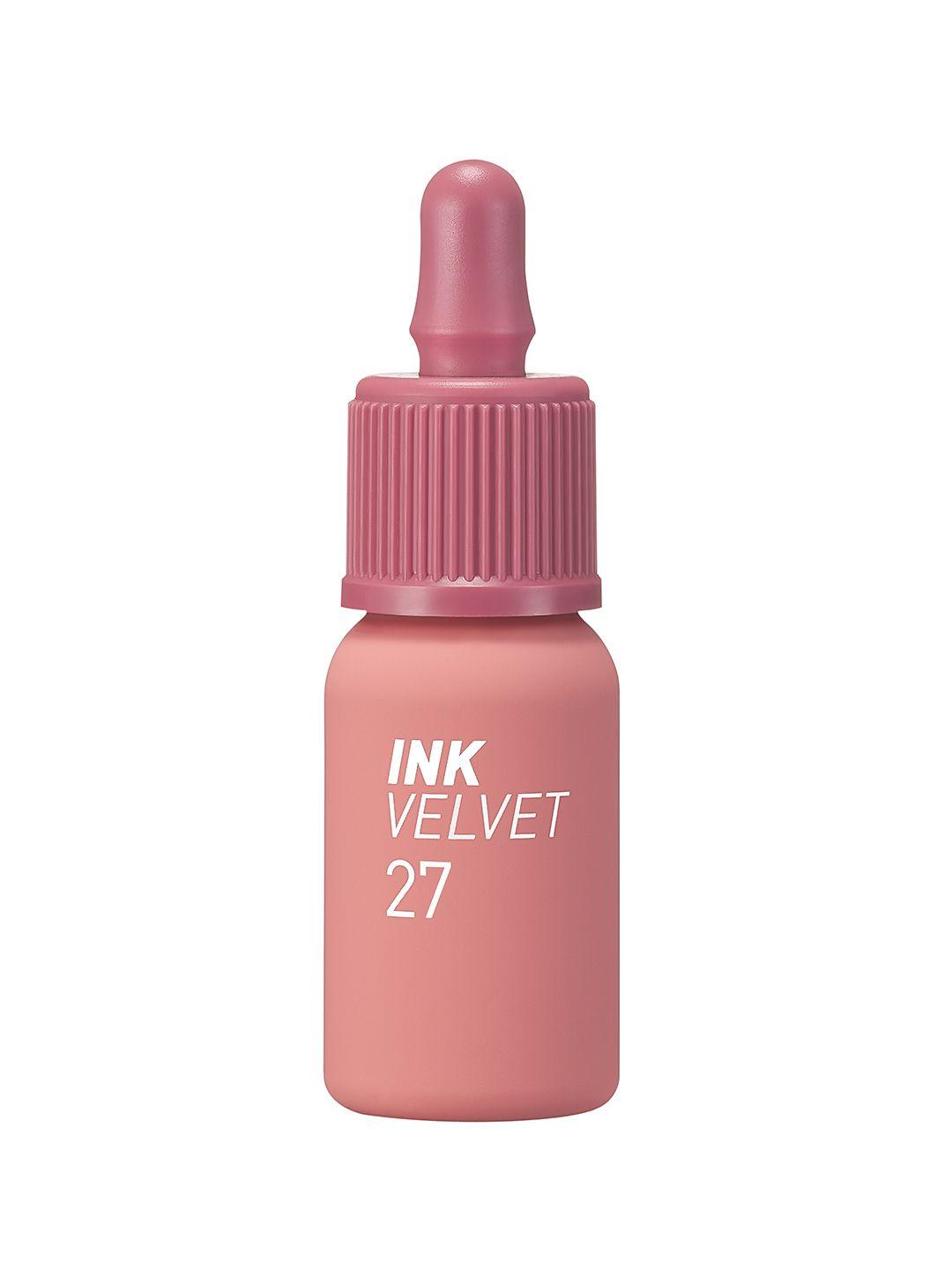 peripera ink velvet liquid lipstick 4g - strawberry nude 027
