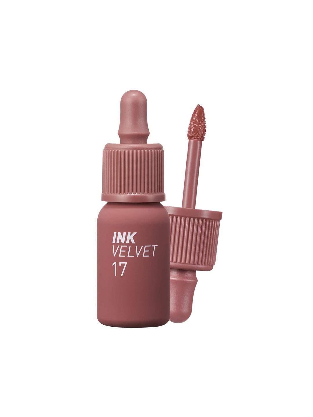 peripera ink velvet long-lasting lipstick 8g - rosy nude 17