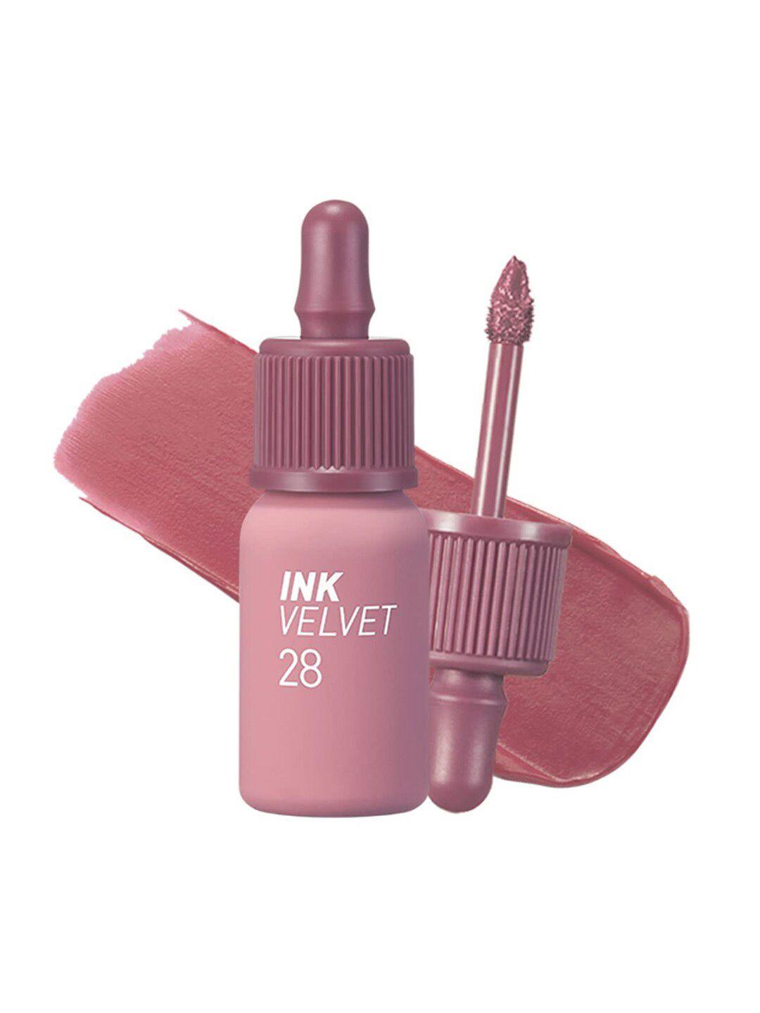 peripera ink velvet long-lasting liquid lipstick - mauveful nude 28