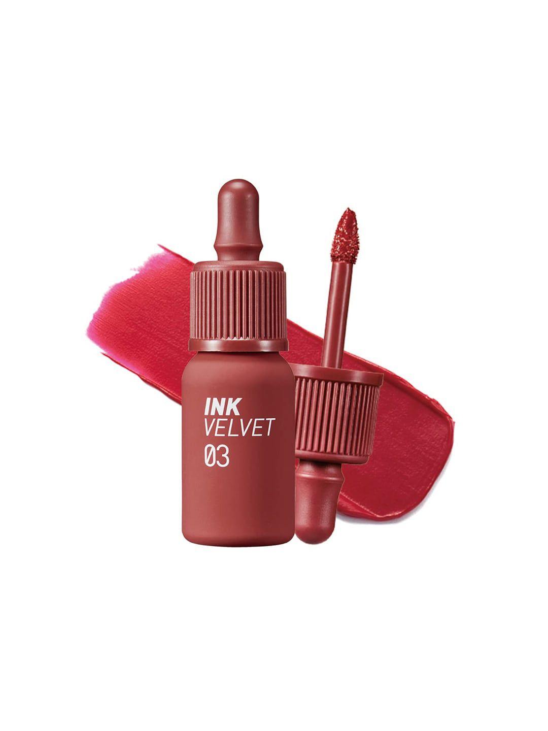 peripera ink velvet long-lasting liquid lipstick - red only 03
