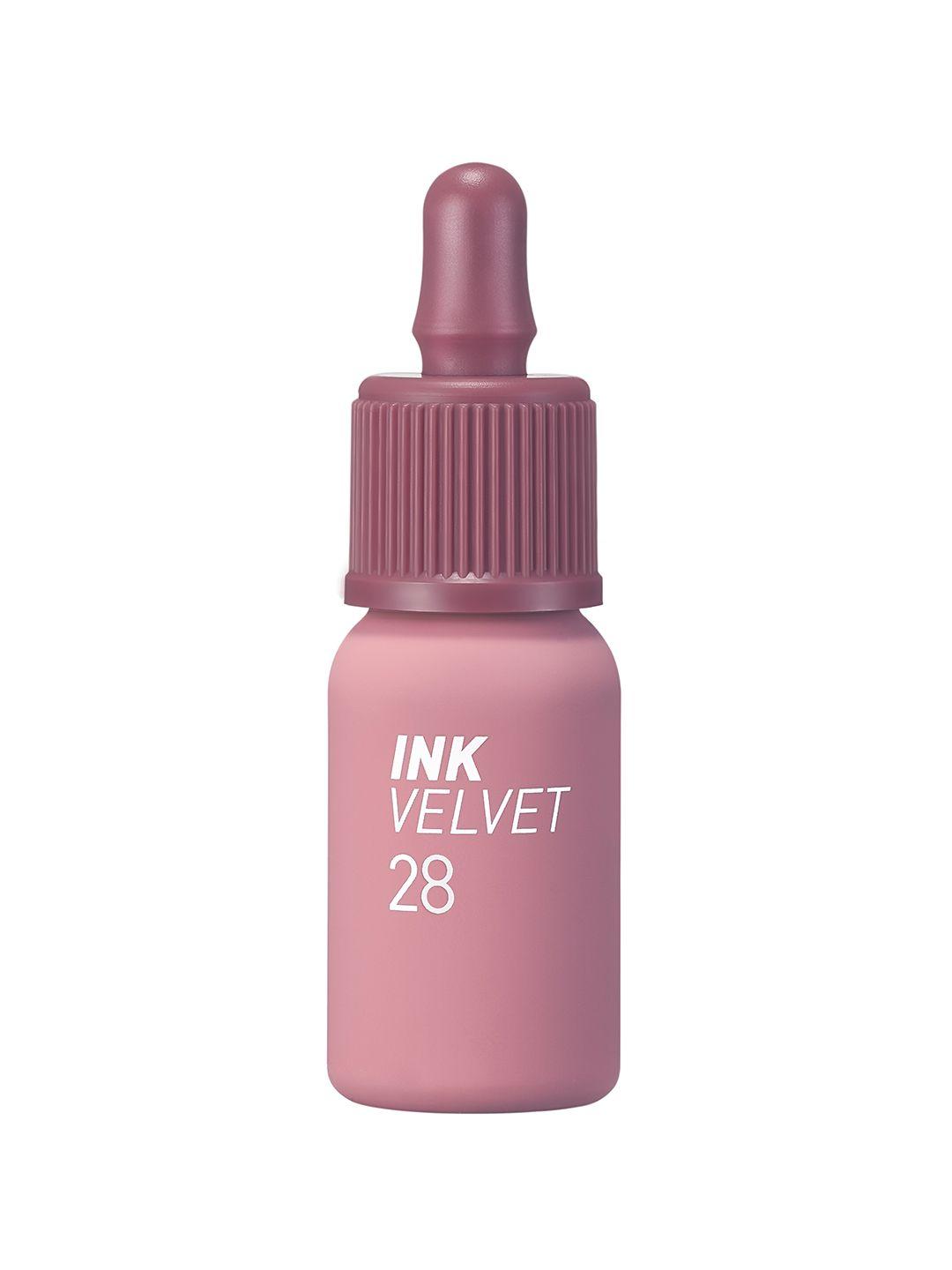peripera ink velvet high-pigment lip gloss 4g - mauveful nude 28