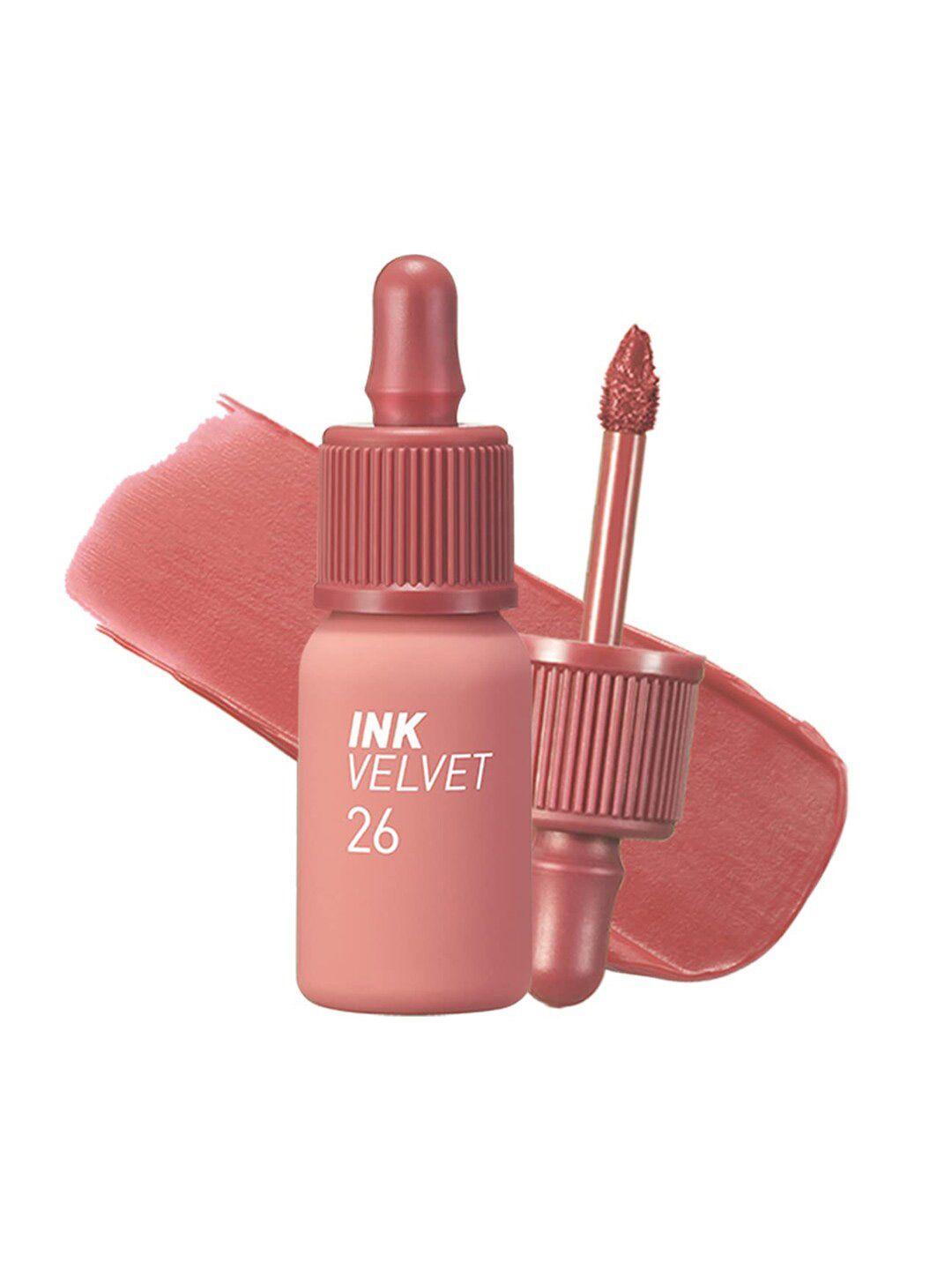 peripera ink velvet long-lasting liquid lipstick - well-made nude 26