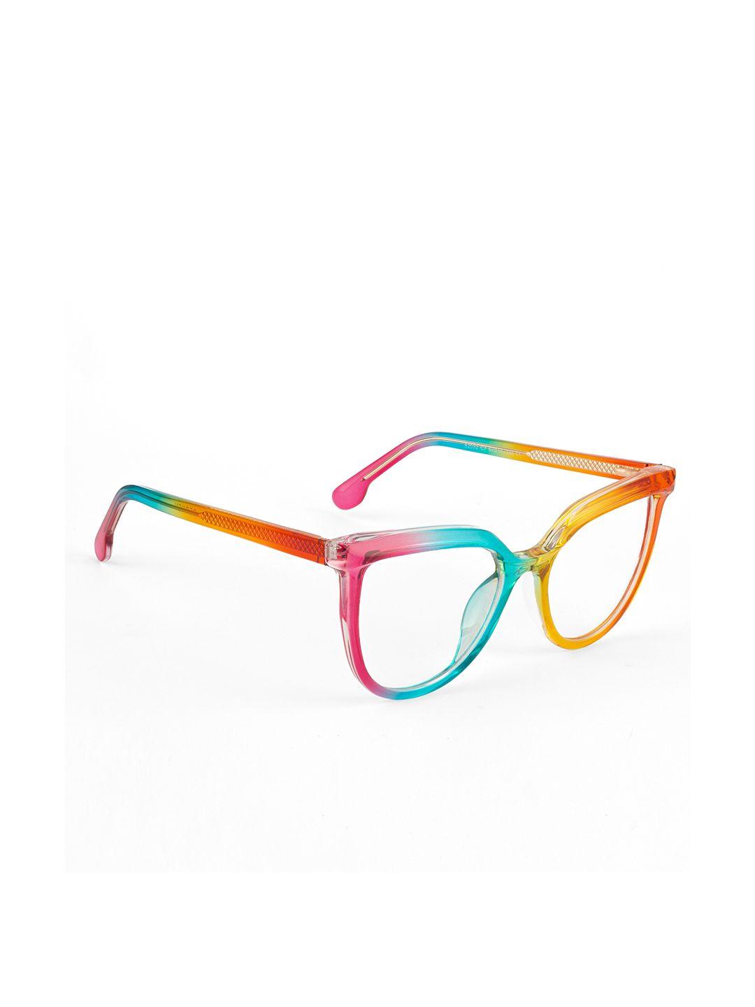 perkey women colourblocked full rim oversized frames optl006-c2