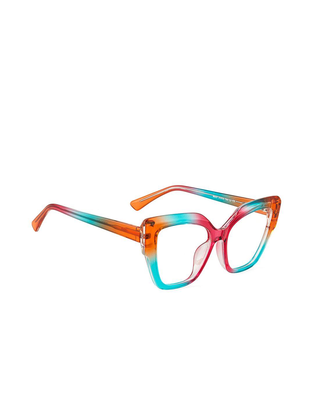 perkey women full rim colourblocked cateye frames optl001