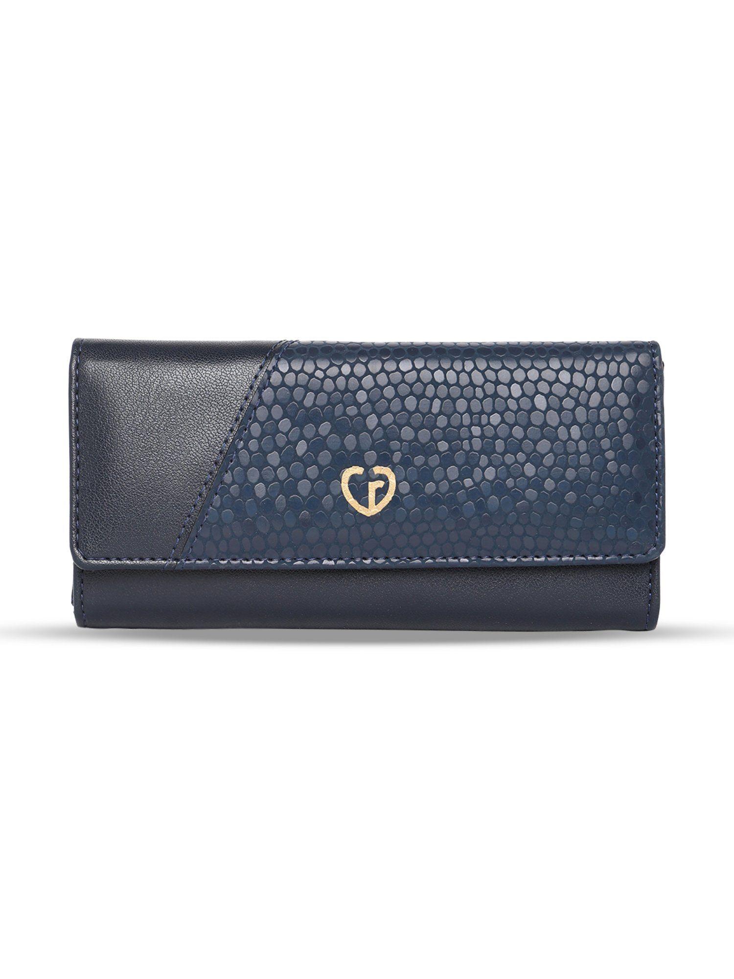 pernille flopover large navy wallet