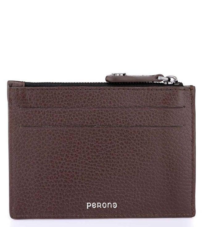 perona chestnut riley wallets