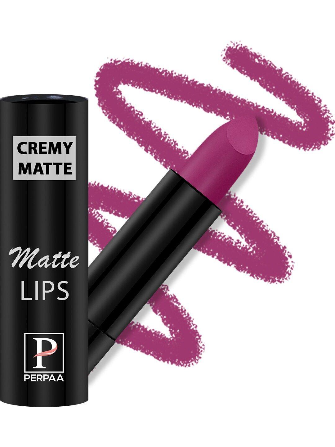 perpaa long lasting & waterproof creamy matte lipstick with vitamin e - rose magenta 58