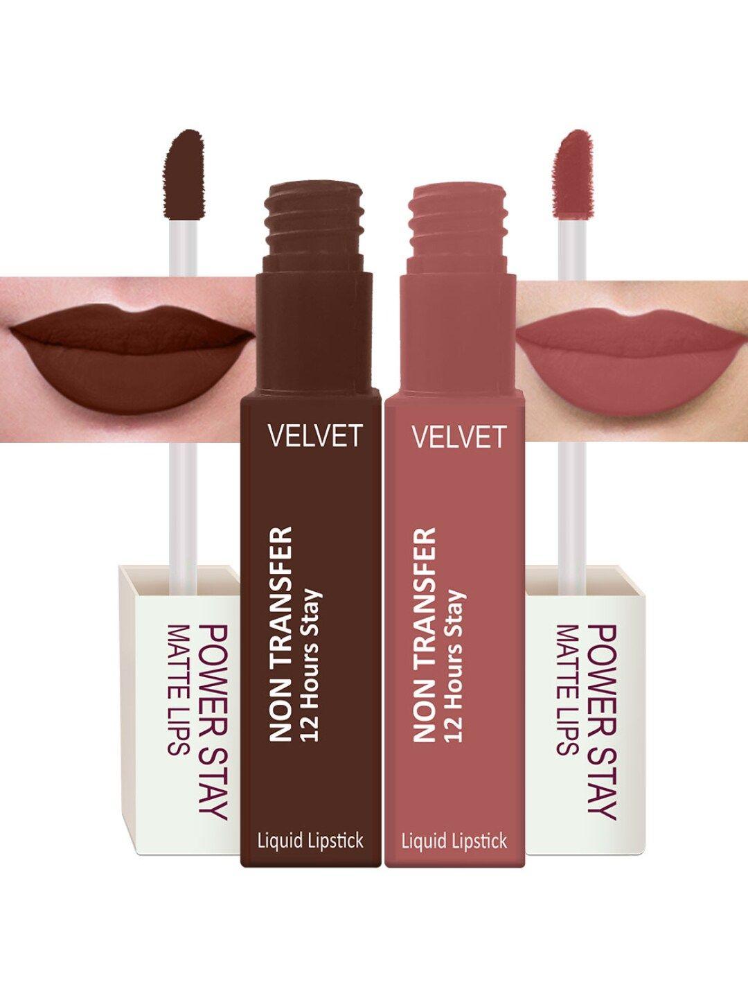 perpaa set of 2 waterproof liquid matte power stay lipstick 100gm